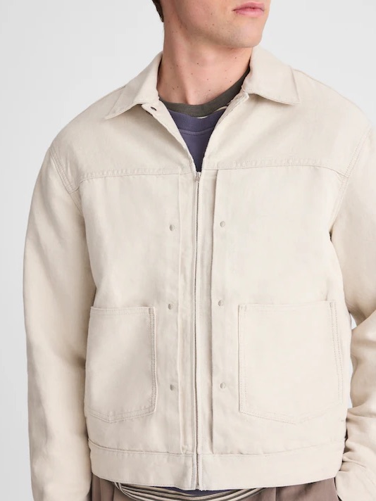 Madewell Denim Zip-Front Trucker Jacket In Holbrook Wash Size Xl Nwt $178 Nz143 — image 5 of 8